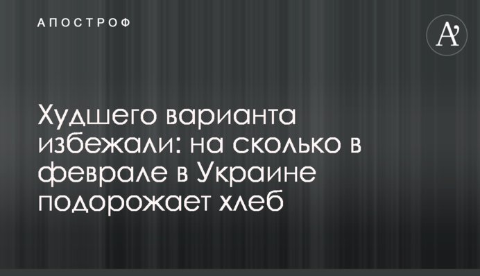 Худшего варианта избежали: на сколько в феврале в Украине подорожает хлеб