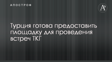 Туреччина готова надати майданчик для проведення зустрічей ТКГ