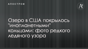 Озеро в США покрылось "инопланетными" кольцами: фото редкого ледяного узора