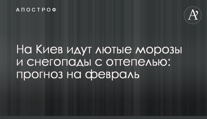 На Київ йдуть люті морози та снігопади з відлигою: прогноз на лютий