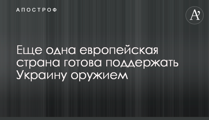 Ще одна європейська країна готова підтримати Україну зброєю