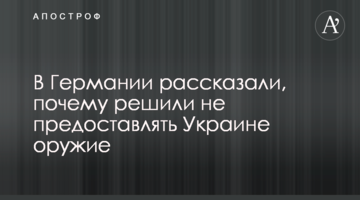 У Німеччині розповіли, чому вирішили не надавати Україні зброю