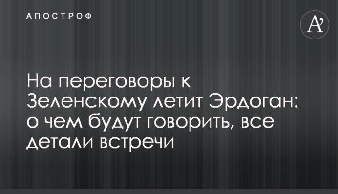 Переговори Зеленського та Ердогана: онлайн-трансляція