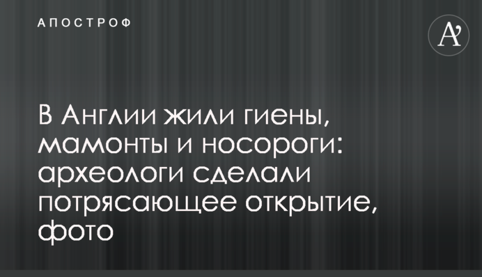 В Англії жили гієни, мамонти та носороги: археологи зробили приголомшливе відкриття, фото