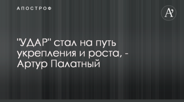 "УДАР" став на шлях зміцнення та зростання, - Артур Палатний