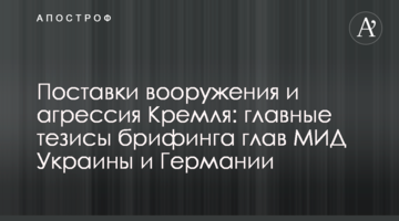 Постачання озброєння та агресія Кремля: головні тези брифінгу глав МЗС України та Німеччини
