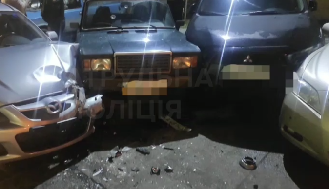 Отримав 5 протоколів від поліції: у Києві п'яний водій влаштував погром на парковці, відео