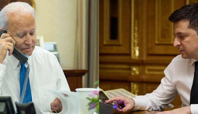 Зеленский поговорил с Байденом о вероятном вторжении России: главные тезисы