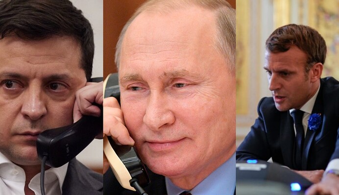 У Макрона раскрыли подробности переговоров с Путиным и Зеленским