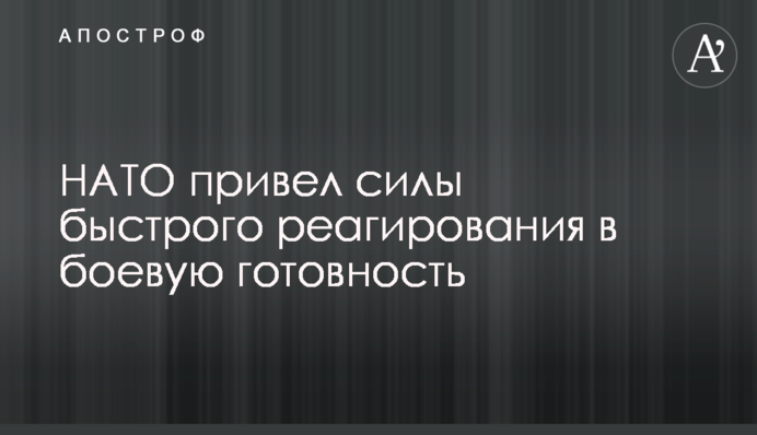 НАТО привел силы быстрого реагирования в боевую готовность