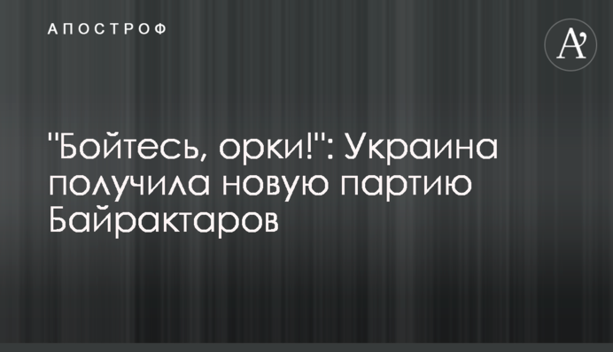 "Бойтесь, орки!": Украина получила новую партию Байрактаров