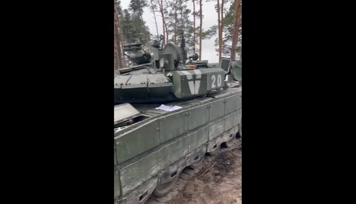 ВСУ под Киевом разгромили танковую колонну кадыровцев, видео