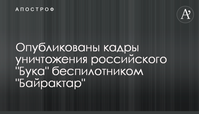 Опубликованы кадры уничтожения российского 