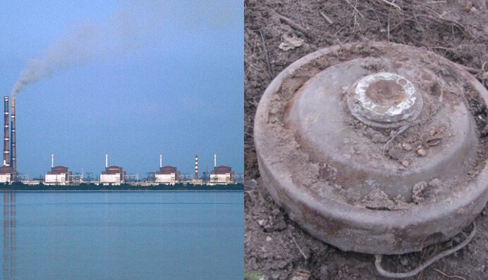 После захвата Запорожской АЭС оккупанты заминировали берег Каховского моря