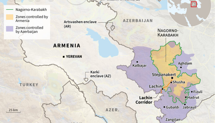 Азербайджан наступає у Нагірному Карабаху: актуальна карта