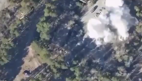 На Київщині знищено командний пункт окупантів: відео удару