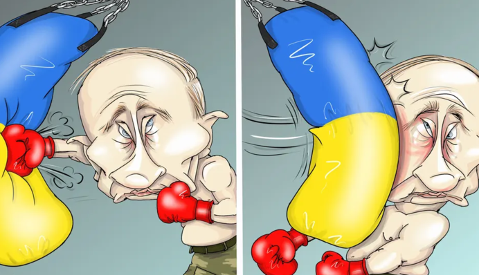 Британська газета висміяла провал Путіна влучною карикатурою