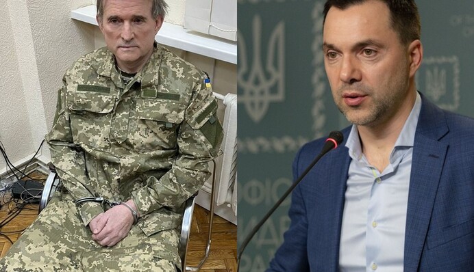 Взяли не у Києві: Арестович розкрив подробиці затримання Медведчука