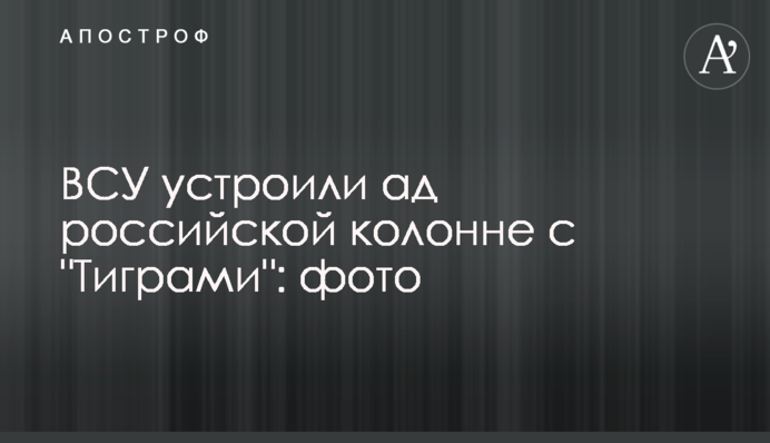 ЗСУ влаштували пекло російській колоні з 
