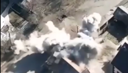 Сховатись не вийшло: ЗСУ показали відео влучного удару по окупантах