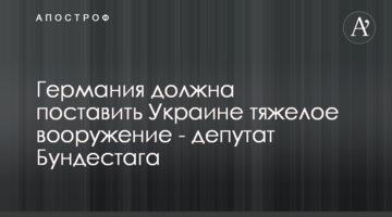 Німеччина повинна надати Україні важке озброєння - депутат Бундестагу