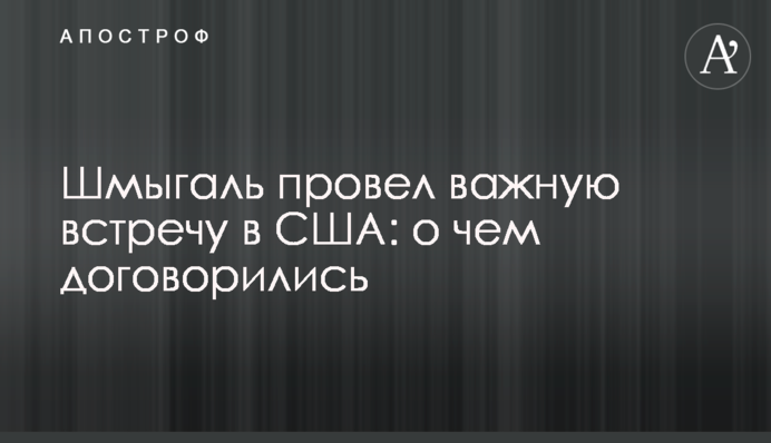 Шмигаль провів важливу зустріч у США: про що домовились