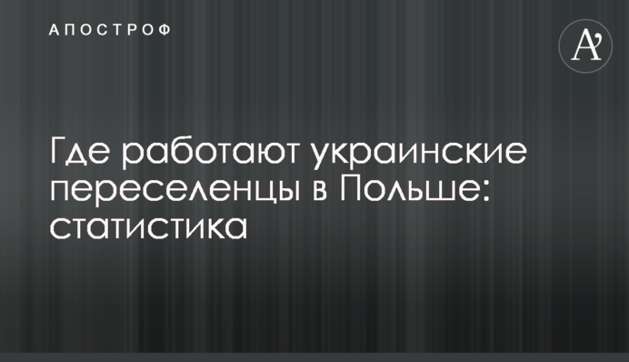 Где работают украинские переселенцы в Польше: статистика