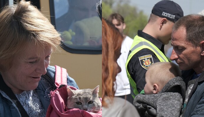 Украинцам удалость убежать от российских снарядов: фото из Запорожья