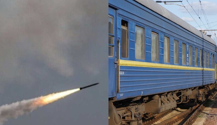 Через ракетний обстріл поїзда "Укрзалізниці" затримуються: подробиці