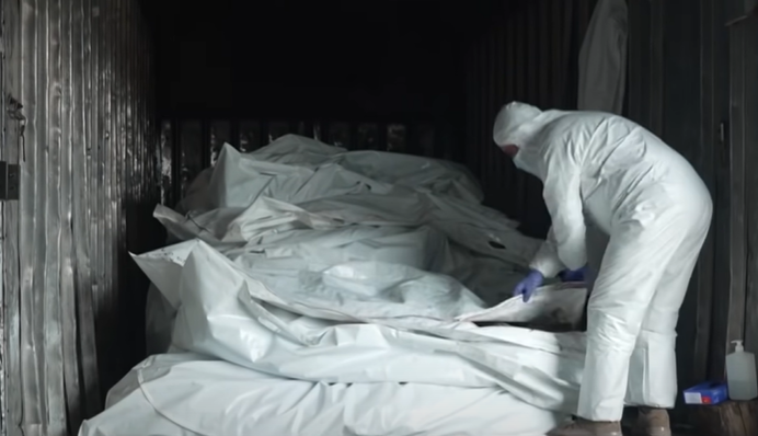 Росія своїх кидає: Al Jazeera показала вагон із трупами окупантів під Києвом