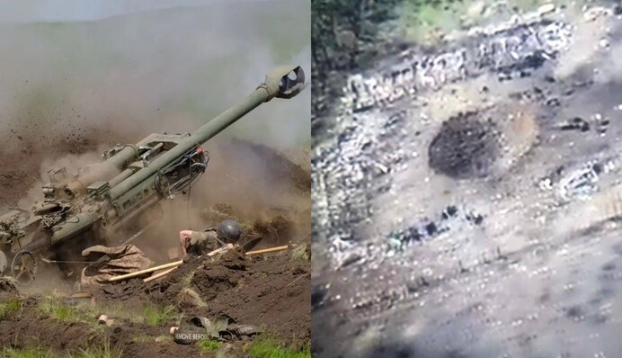 Прямое попадание из гаубицы: появилось фото уничтоженного склада боеприпасов рашистов в Изюме