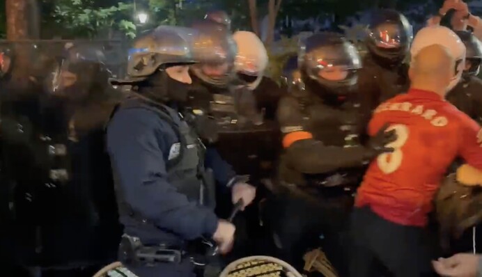 Жорсткі кадри: під час фіналу Ліги чемпіонів поліція побила фанатів