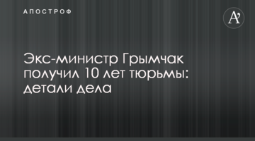Экс-замминистра Грымчак получил 10 лет тюрьмы: детали дела