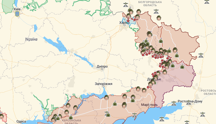 Де в Україні точаться бої з російськими окупантами: онлайн-карта