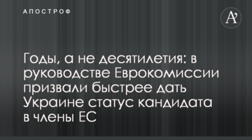 Годы, а не десятилетия: в руководстве Еврокомиссии призвали быстрее дать Украине статус кандидата в члены ЕС