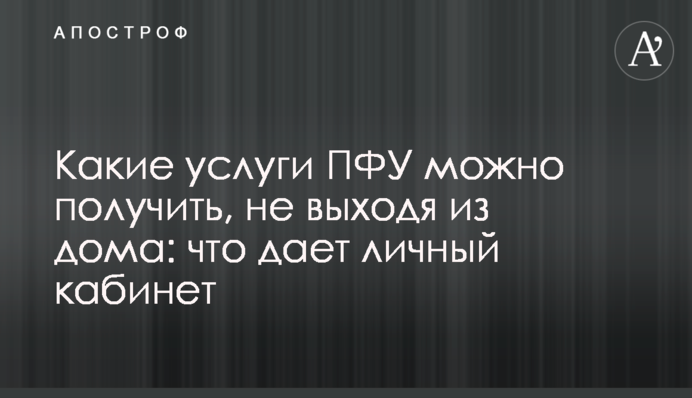 Какие услуги ПФУ можно получить, не выходя из дома: что дает личный кабинет