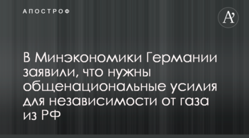 В Минэкономики Германии заявили, что нужны общенациональные усилия для независимости от газа из РФ