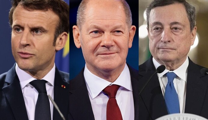 Макрон, Шольц та Драги їдуть в Україну: чим викликаний їхній візит