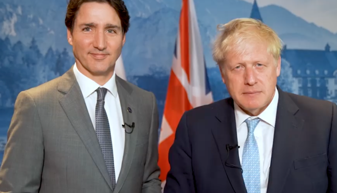 Санкцій буде більше: Джонсон і Трюдо записали звернення до українців
