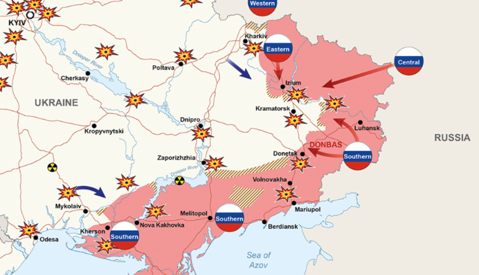 Росія продовжує геноцид українців: оновлена ​​карта боїв від британської розвідки