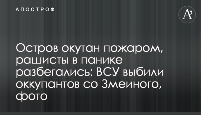 Острів оповитий пожежею, рашисти в паніці розбігалися: ЗСУ вибили окупантів зі Зміїного, фото