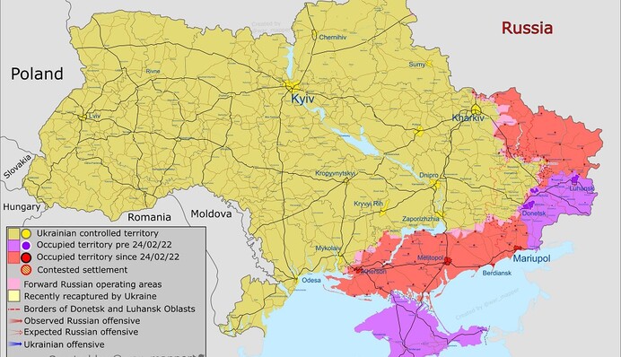 Враг пытается окружить ВСУ на Донбассе: карта войны в Украине по состоянию на 2 июля