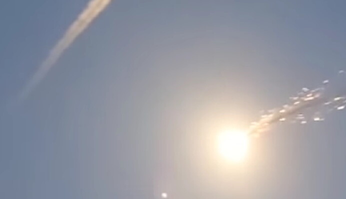 ЗСУ показали кадри знищення шести ракет, що летіли на Дніпро
