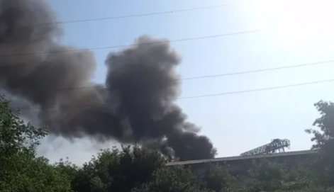 На Донбассе уничтожен еще один военный склад оккупантов: видео пожара