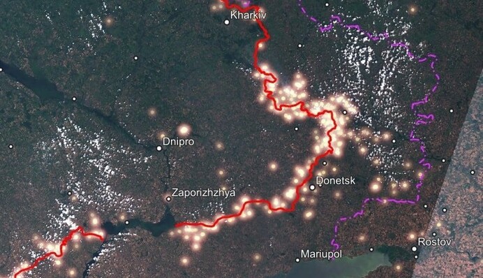 Окупанти несуть смерть та пожежі: показова карта зони бойових дій в Україні