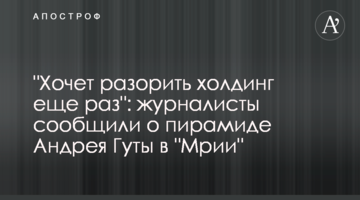 "Хочет разорить холдинг еще раз": журналисты сообщили о пирамиде Андрея Гуты в "Мрии"