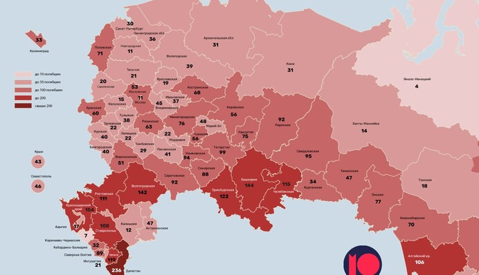 Бідні, малограмотні та погано говорять російською: куди в РФ найчастіше йдуть похоронки з України