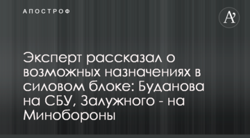 Эксперт рассказал о возможных назначениях в силовом блоке: Буданова на СБУ, Залужного - на Минобороны