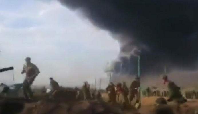 Россияне в панике убегают: видео удара по 