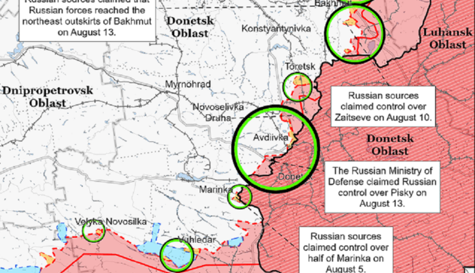 Окупанти активізувалися на сході, а з півдня тікатимуть на літаках: карта боїв та аналіз ISW